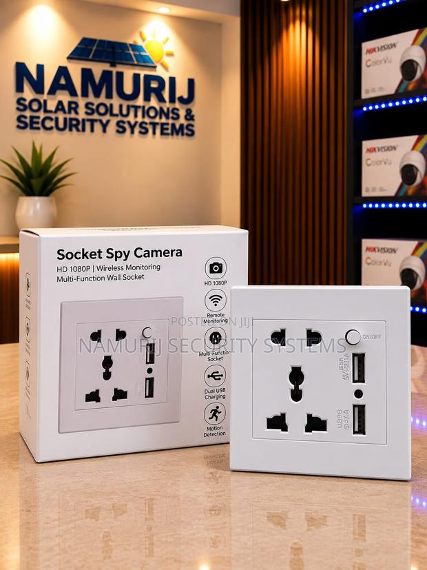 Socket With Spy Camera – Hidden Security Camera - main view