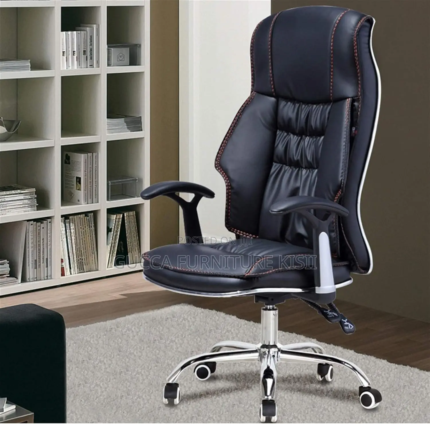 Office Chair; Leather Generic High Back Chair