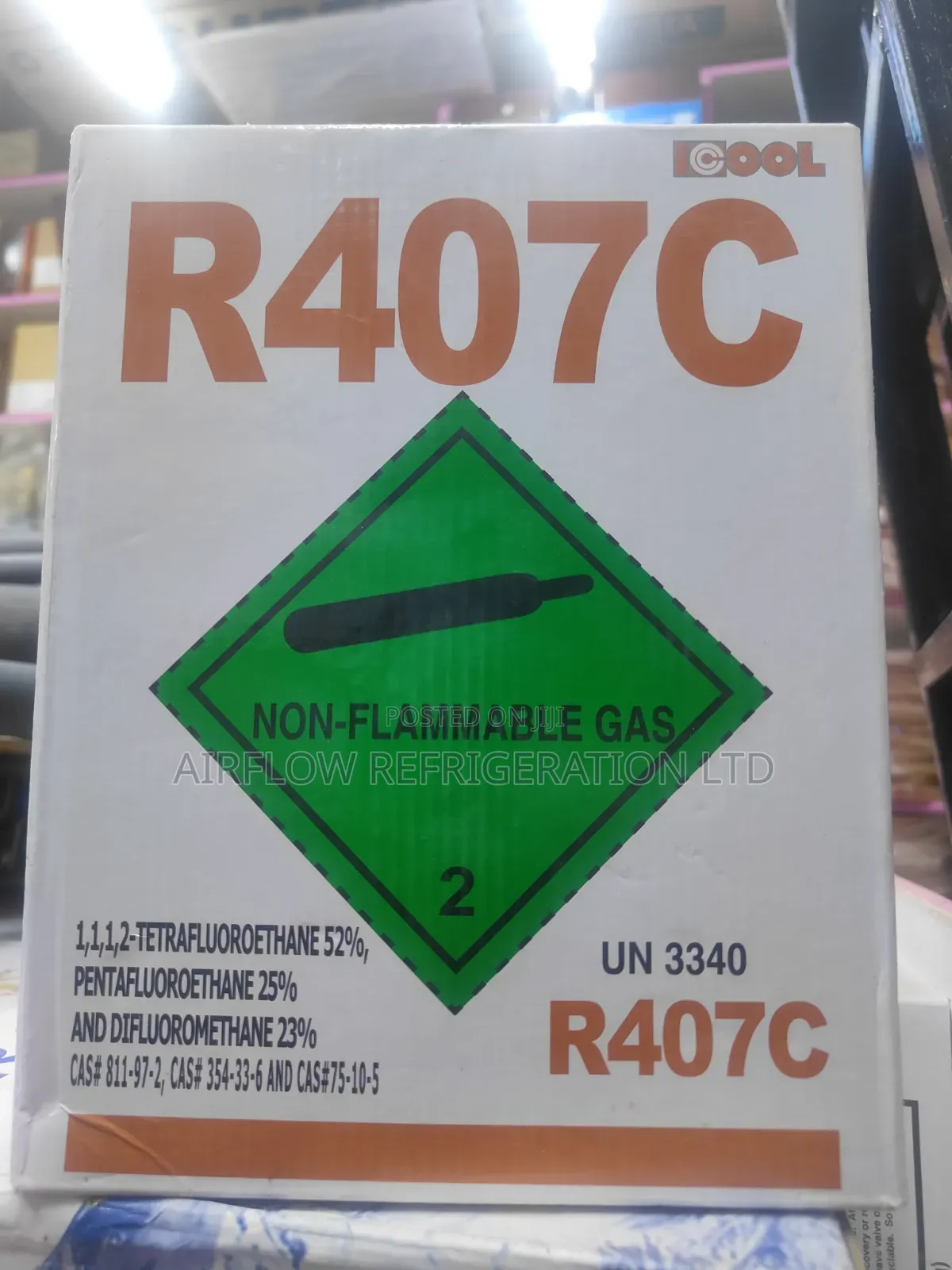 R 407 Gas Cylinder 3KG