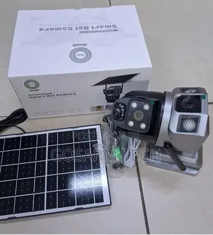 V380 Pro Solar 4G Dual Lens PTZ CCTV Security Camera With PTZ Rotation