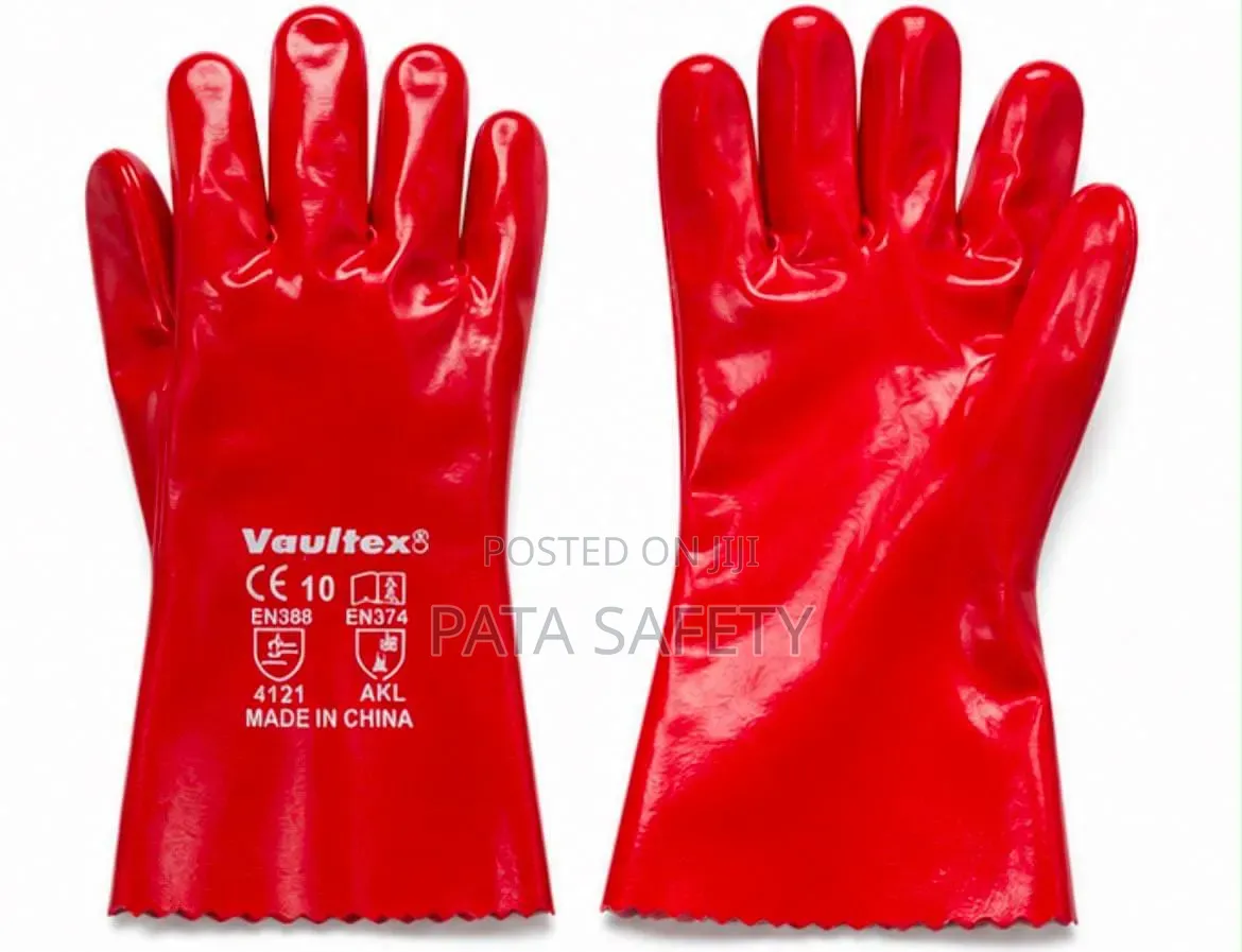 Red PVC Gloves