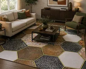 Anti-Slip 7by10 3d Carpets