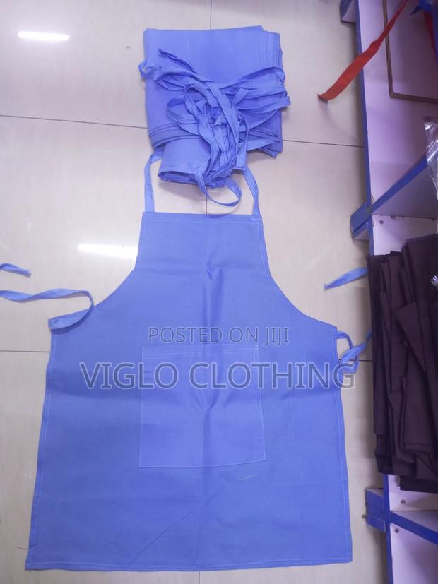 Sky Blue Heavy Events Aprons - main view
