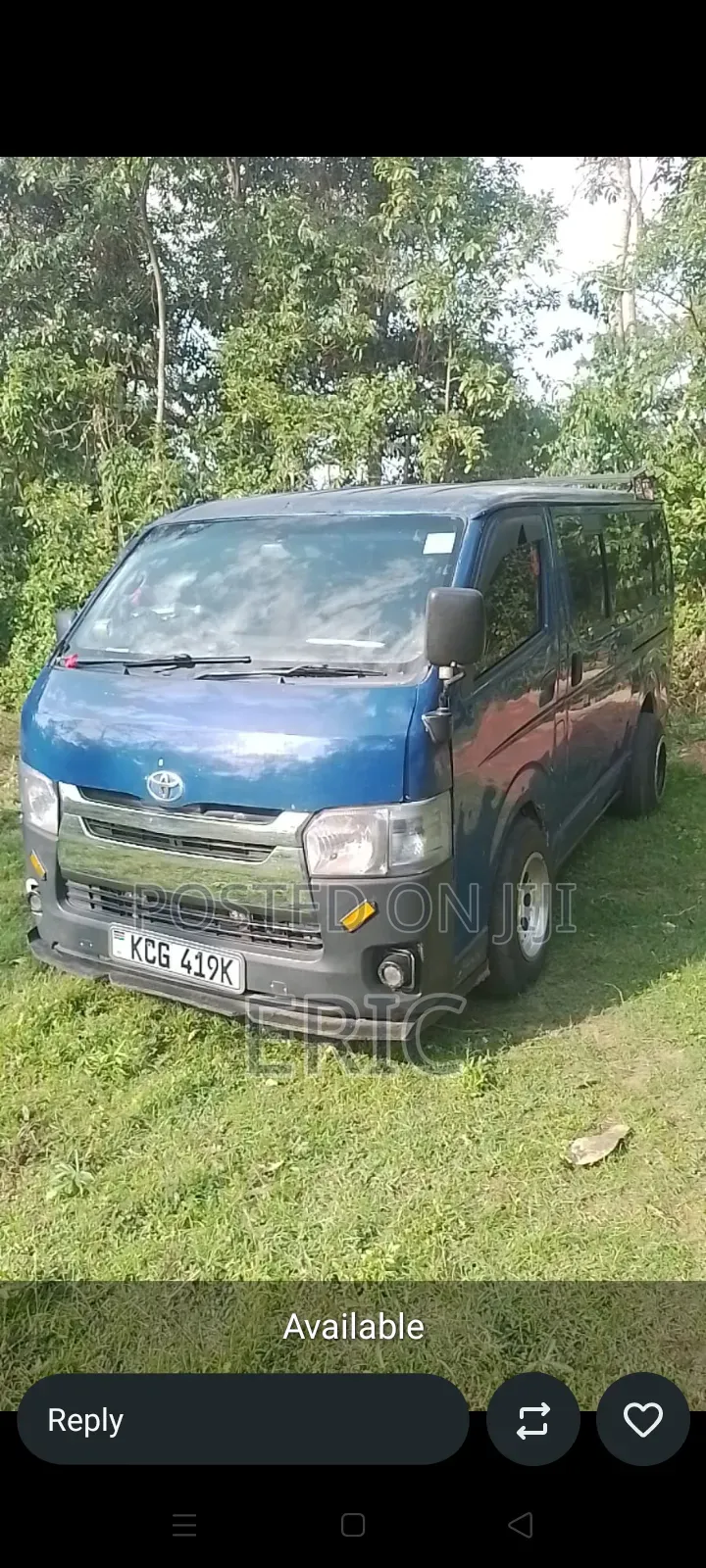 Van for Hire/Lease