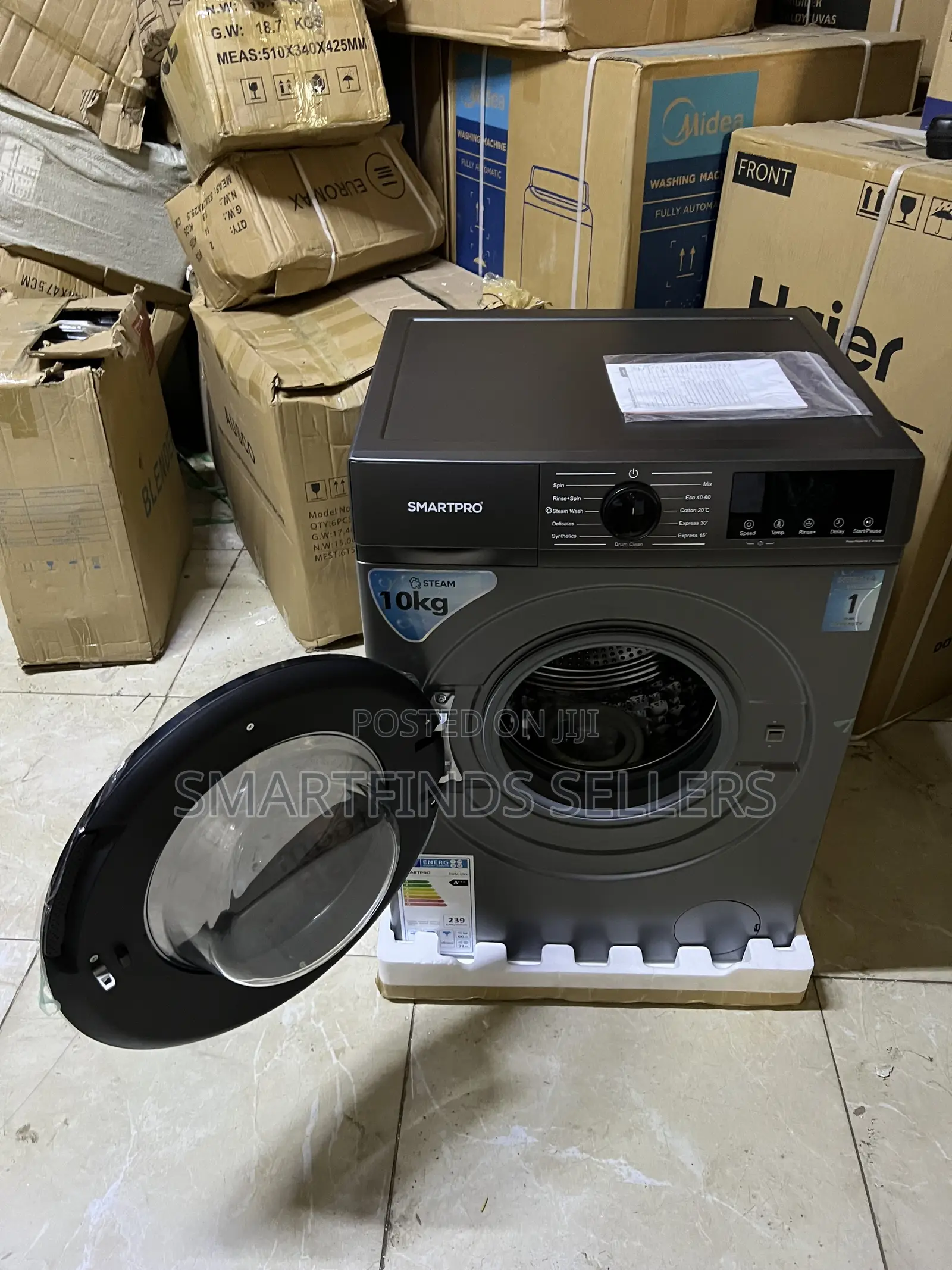 Smartpro 10KG Front Load Washing Machine – Wash Spin