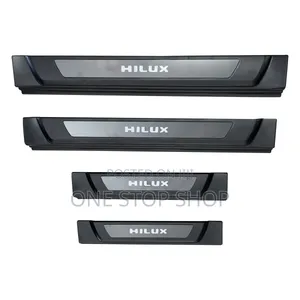 Car Hilux Logo LED Door Sill Scuff Plates 4psc Per Set
