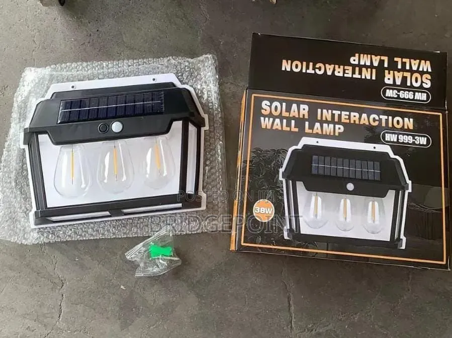 Solar Wall Lamp With Photocell and Motion Sensor