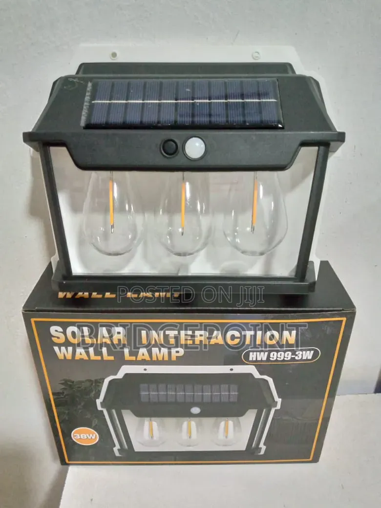 Solar Wall Lamp With Photocell and Motion Sensor