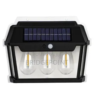 Solar Wall Lamp With Photocell and Motion Sensor