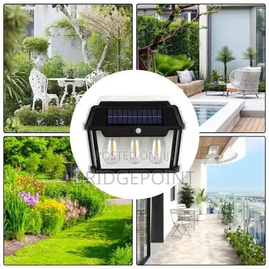Solar Wall Lamp With Photocell and Motion Sensor