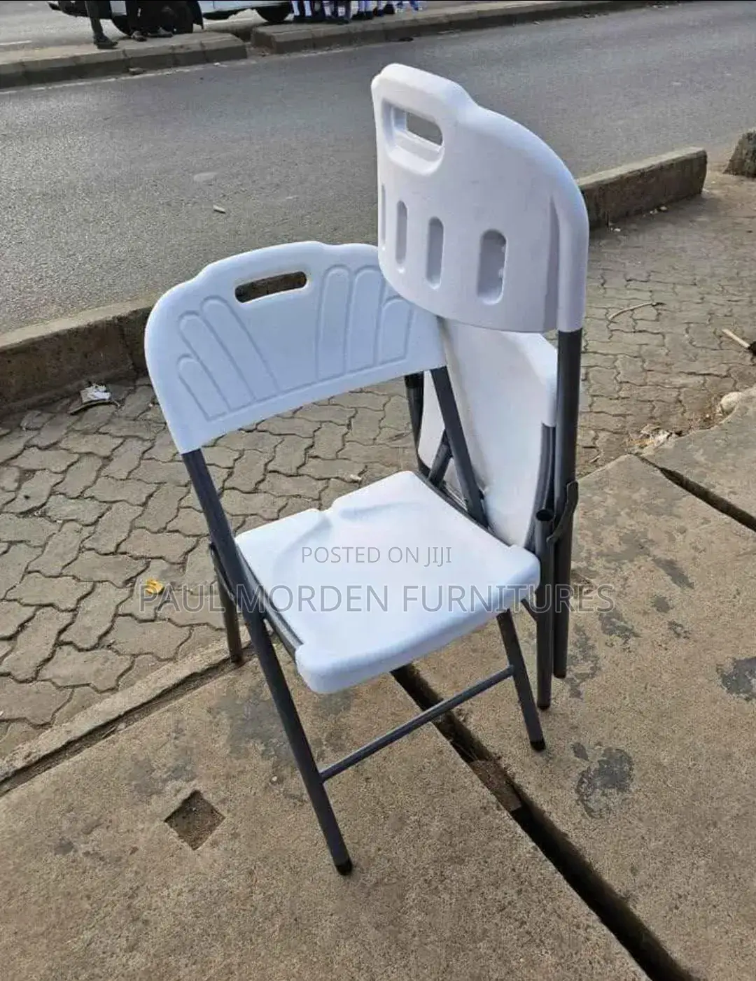 White Foldable Travel Chairs