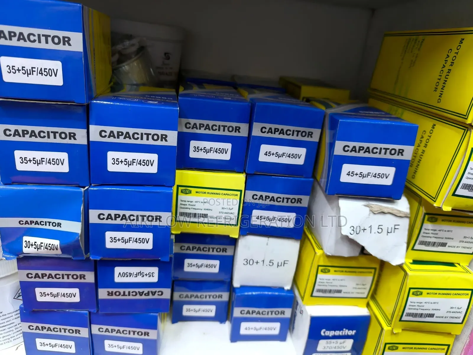 Air Conditioner Capacitors Different Sizes 35úf, 45úf, 55úf, 60úf