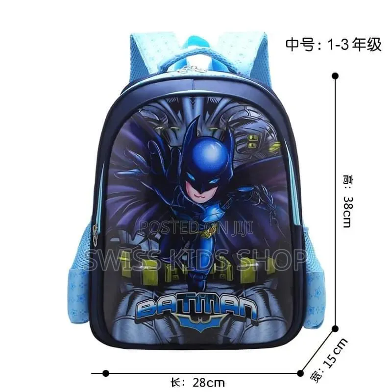 Batman Cartoon School Bag for Boys