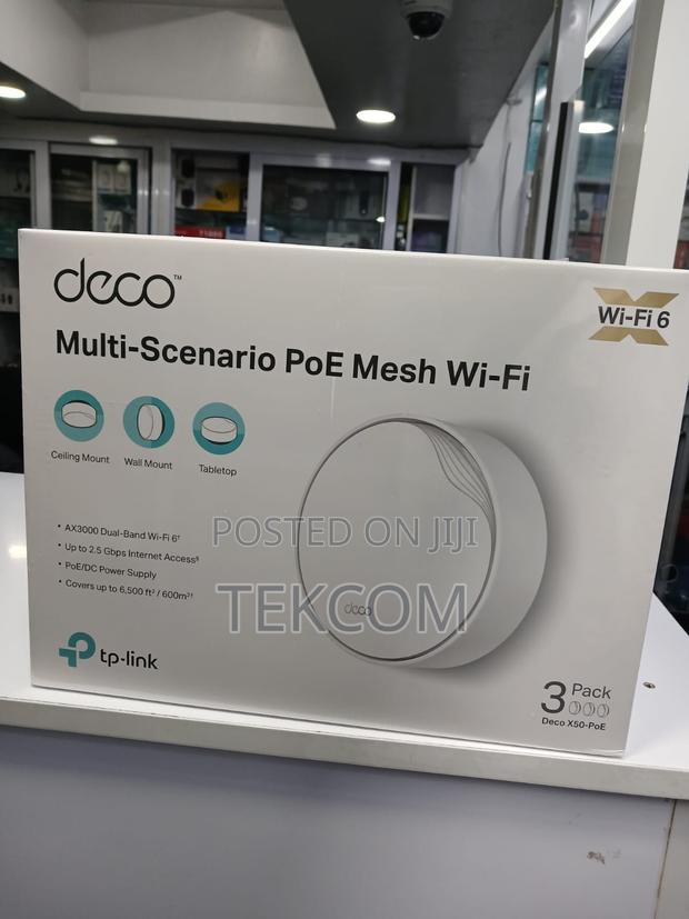 TP-Link Deco X50 Ax3000 Home Mesh With Poe (3 Pack)