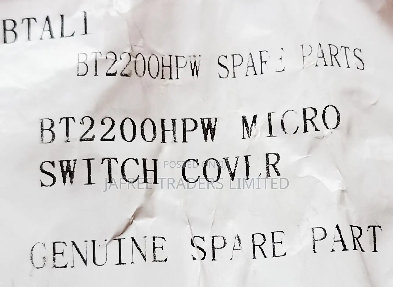 Micro Switch Cover