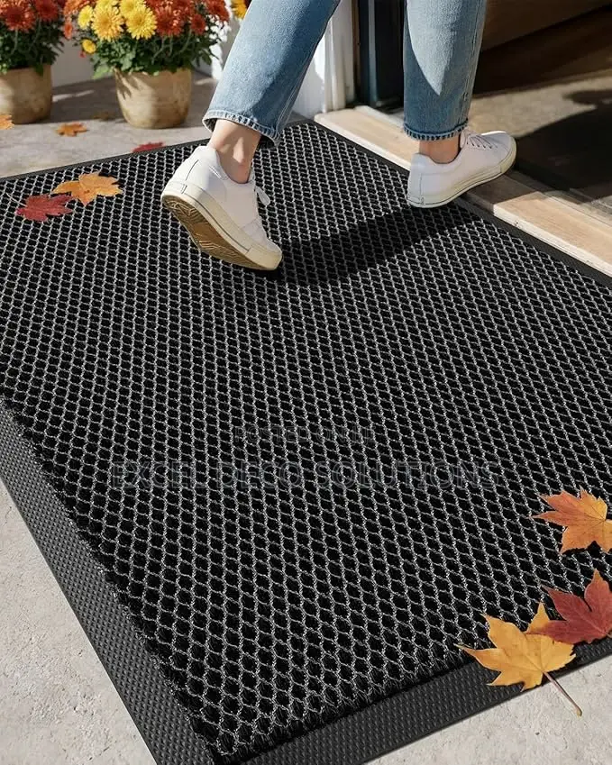 Large Non Slip Door Mats 120x80cm | Rubber Ramp Safety Mat