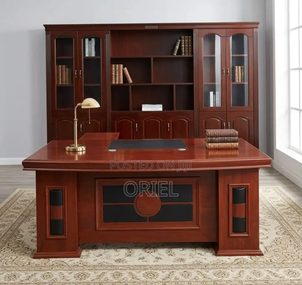 Executive Office Desk : Imported Mahogany 180CM Table