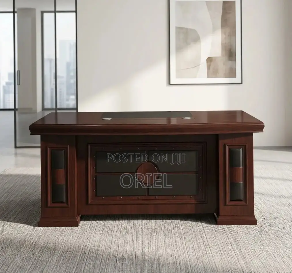 Executive Office Desk : Imported Mahogany 180CM Table