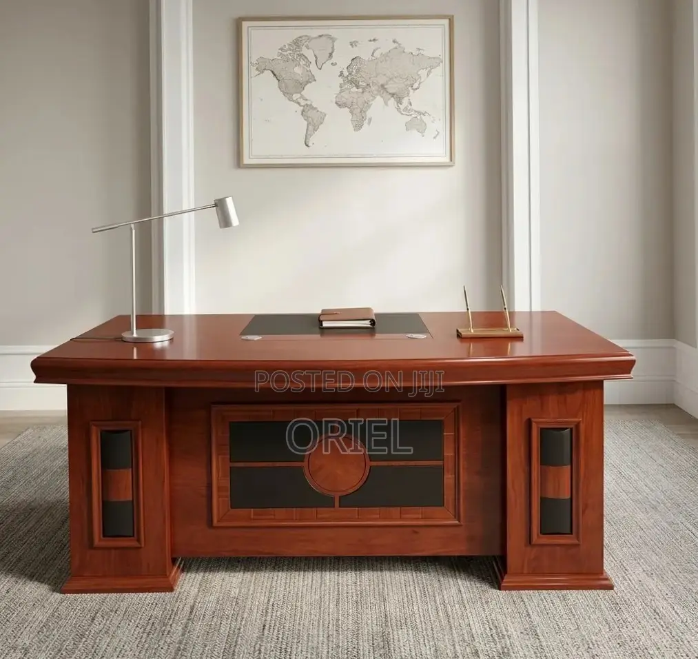 Executive Office Desk : Imported Mahogany 180CM Table
