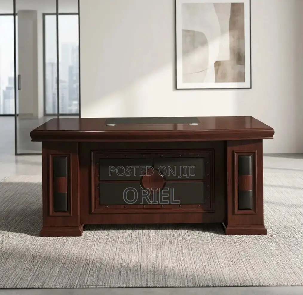 Executive Office Desk : Imported Mahogany 180CM Table