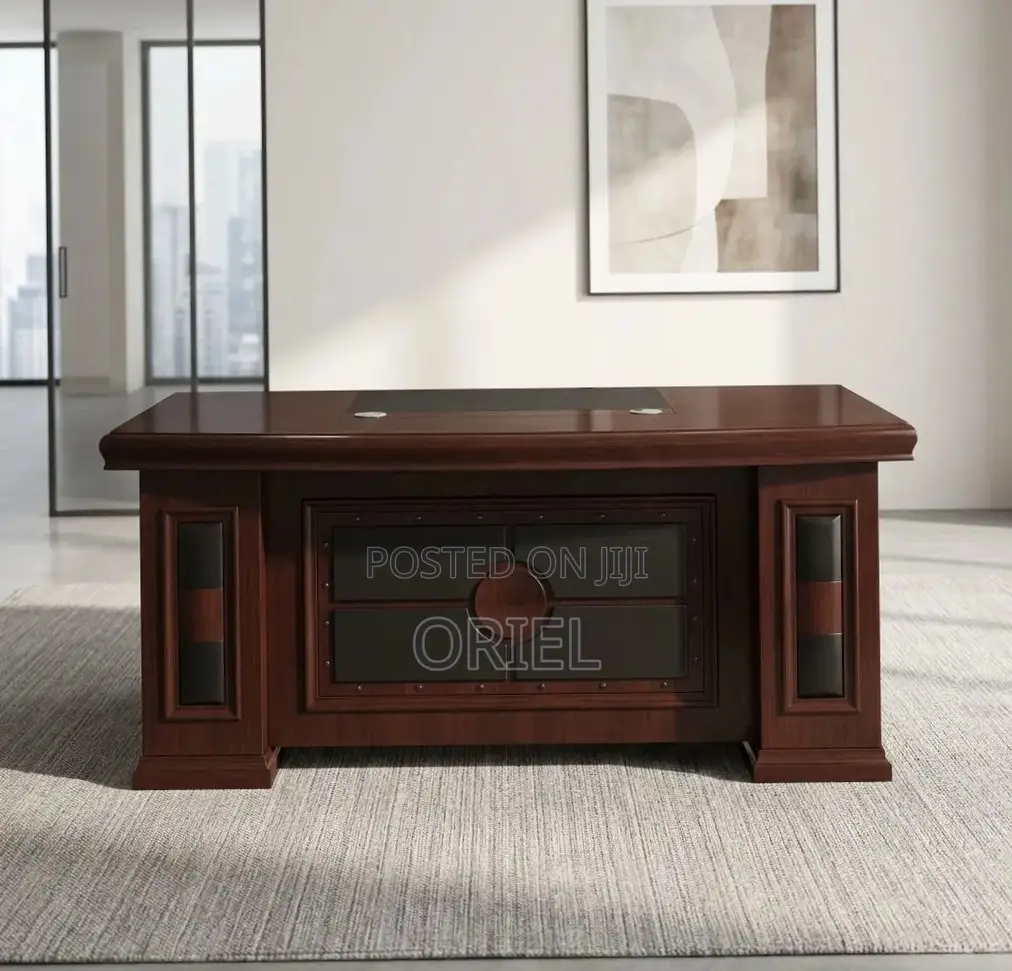 Executive Office Desk : Imported Mahogany 180CM Table