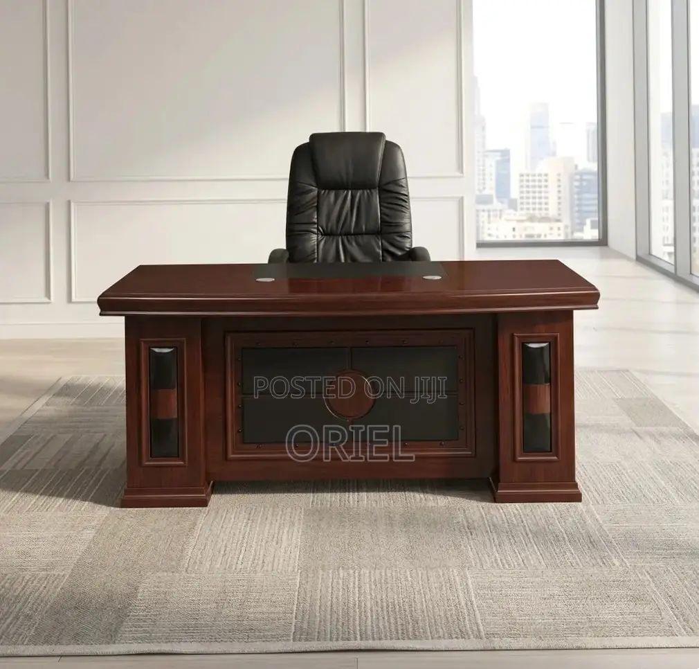 Executive Office Desk : Imported Mahogany 180CM Table