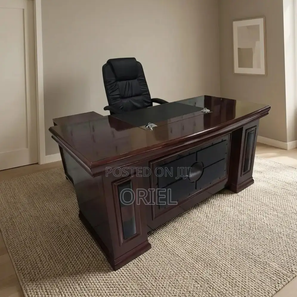 Executive Office Desk : Imported Mahogany 180CM Table