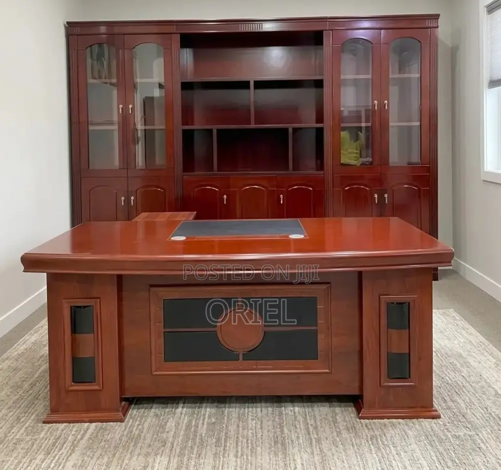 Executive Office Desk : Imported Mahogany 180CM Table