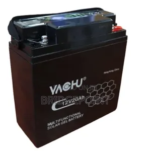 Yachu Deep Cycle Solar Battery 12V 20Ah With USB and Bulb Ports