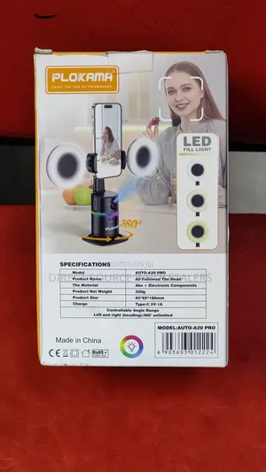 Smart Face Follow Phone Stand for TikTok Live Streaming AI Face.