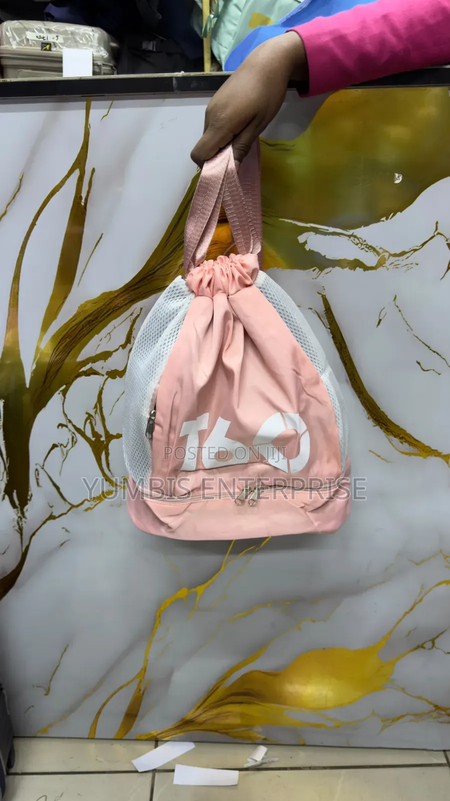 Peach  T60 Drawstring Gym or Swimming Backpack