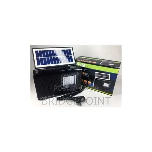 Solar Powered Bluetooth, Mp3 Player, FM Radio With Torch