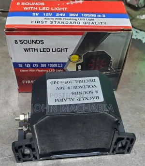 Universal Vehicles Backup Alarm With 8 Selectable Sounds LED Lights