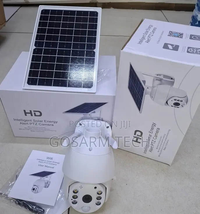 2-in-1 Single Lens Ubox CCTV With 4G SIM Card Solar Powered