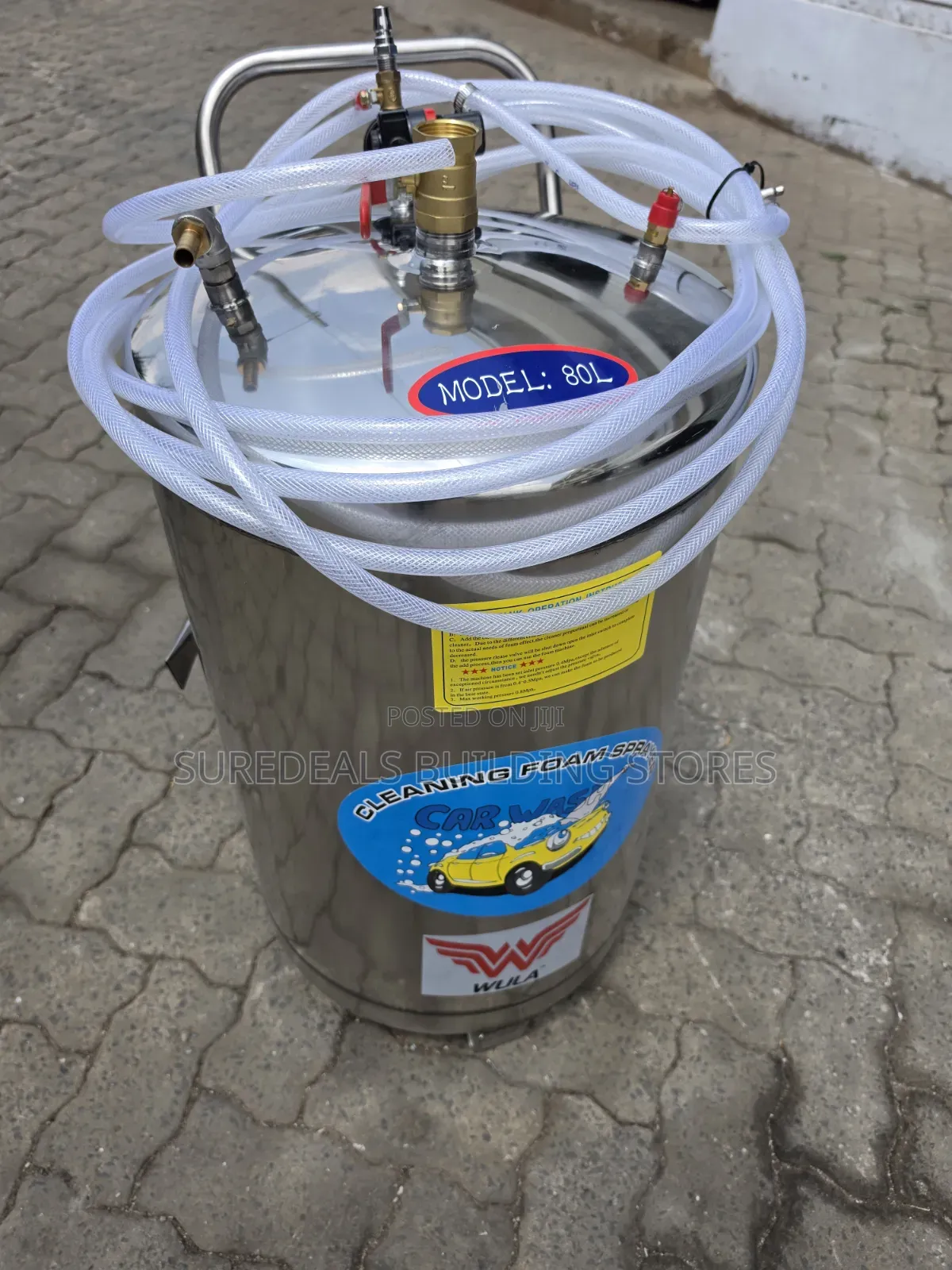 80-Liter Pneumatic Stainless Steel Car Wash Foam Sprayer
