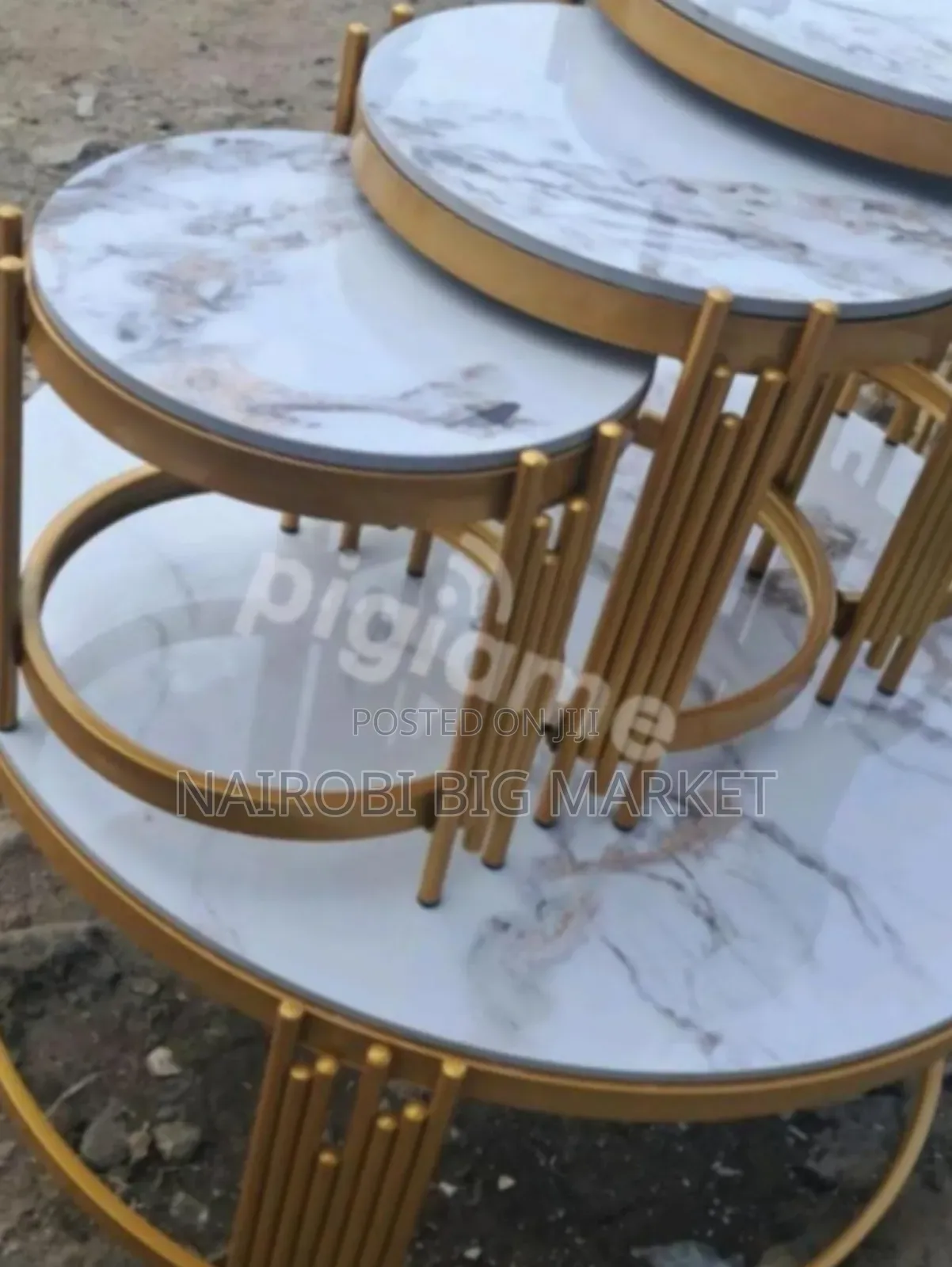 4 in 1 Pure Marble Table