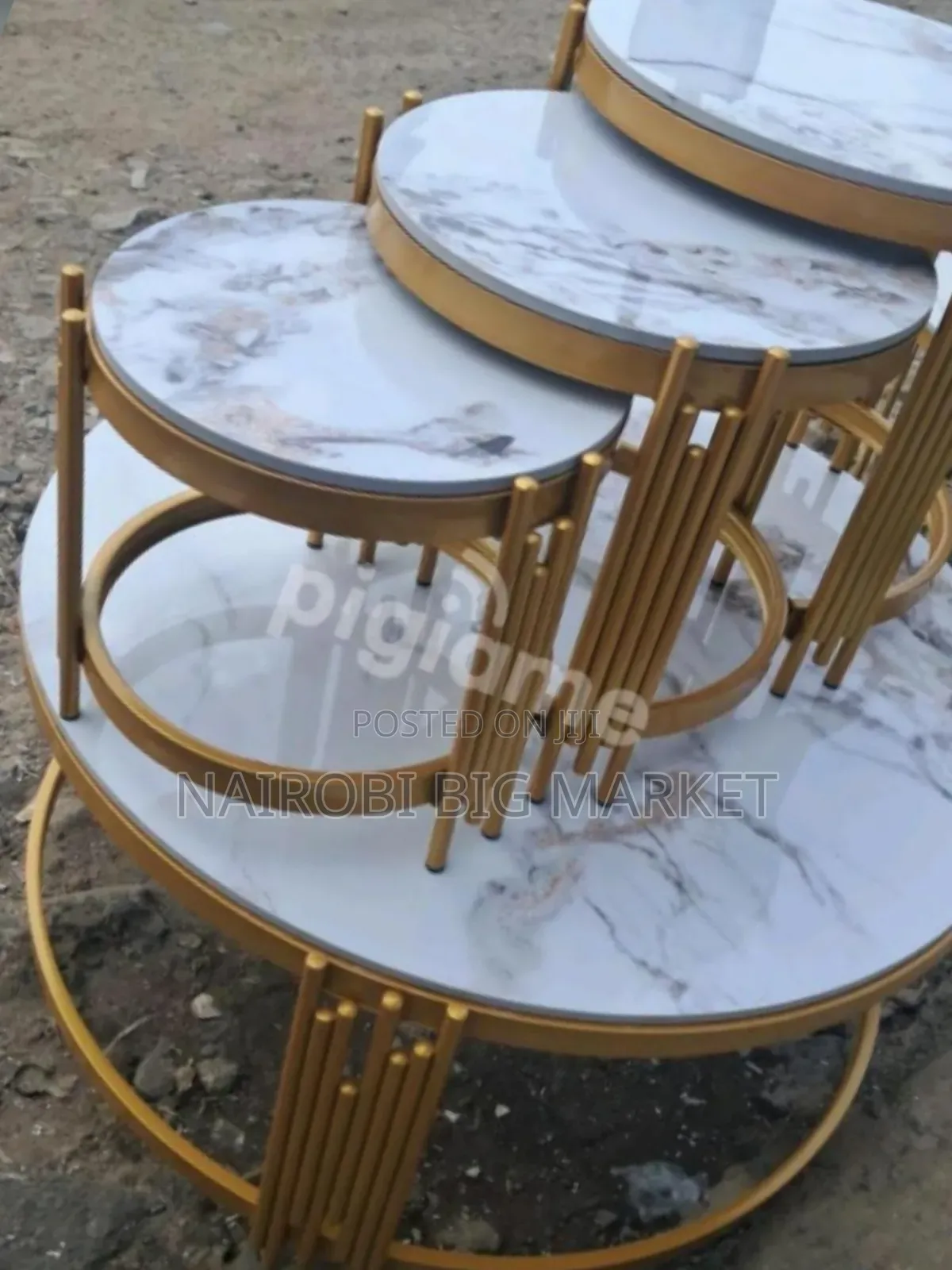 4 in 1 Pure Marble Table