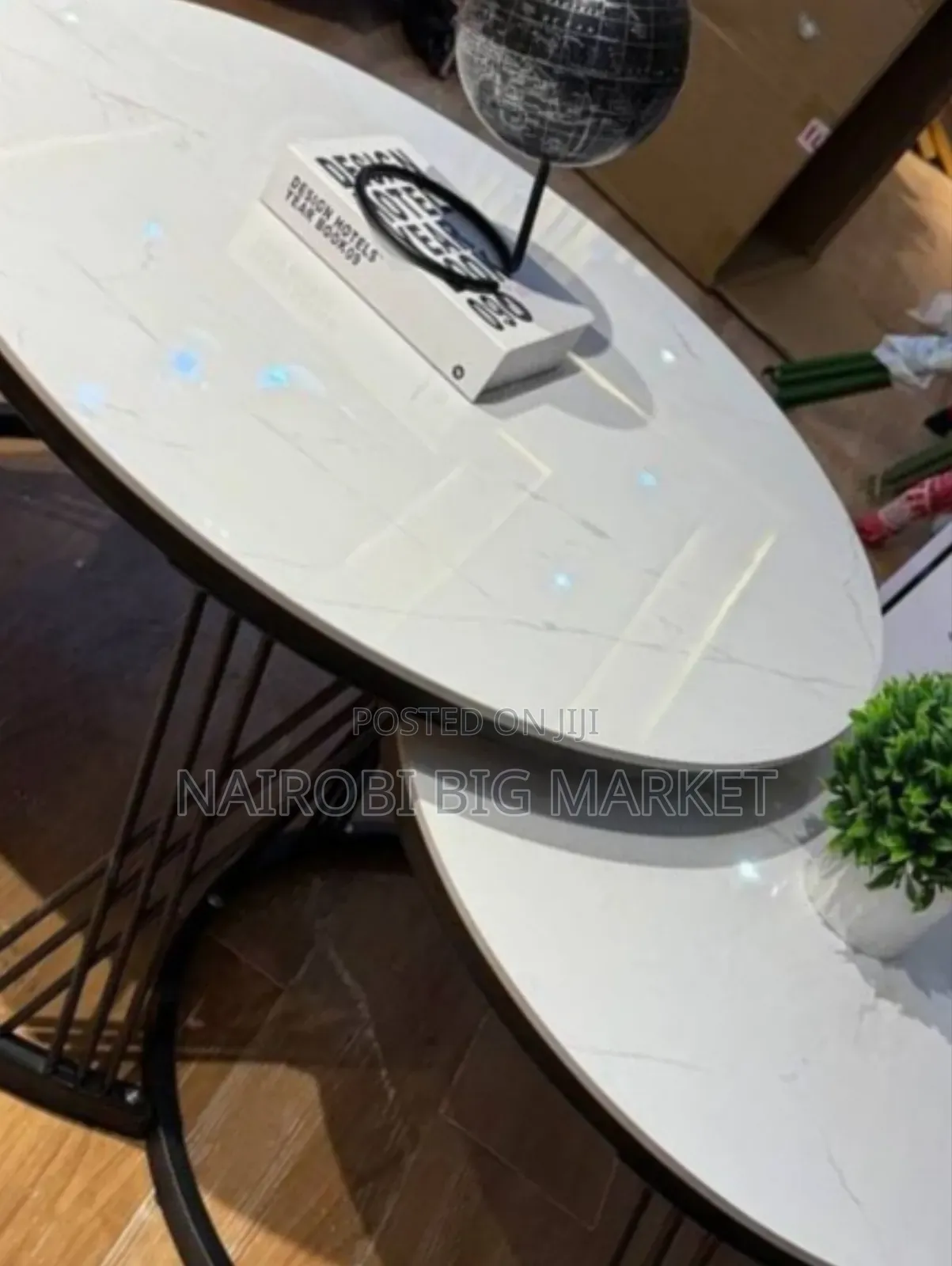 Modern Luxury 2 in 1 Pure Marble Table