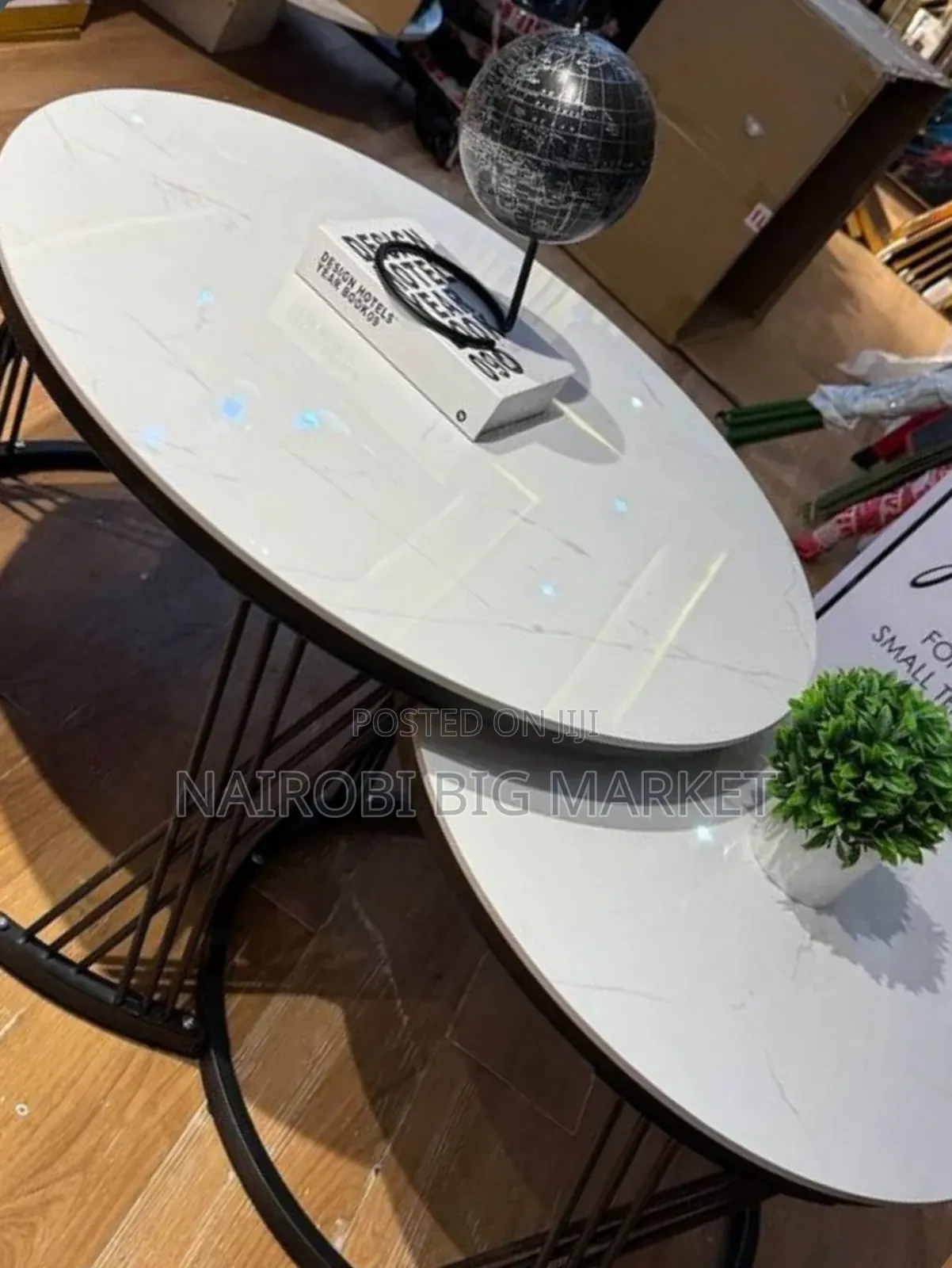 Modern Luxury 2 in 1 Pure Marble Table