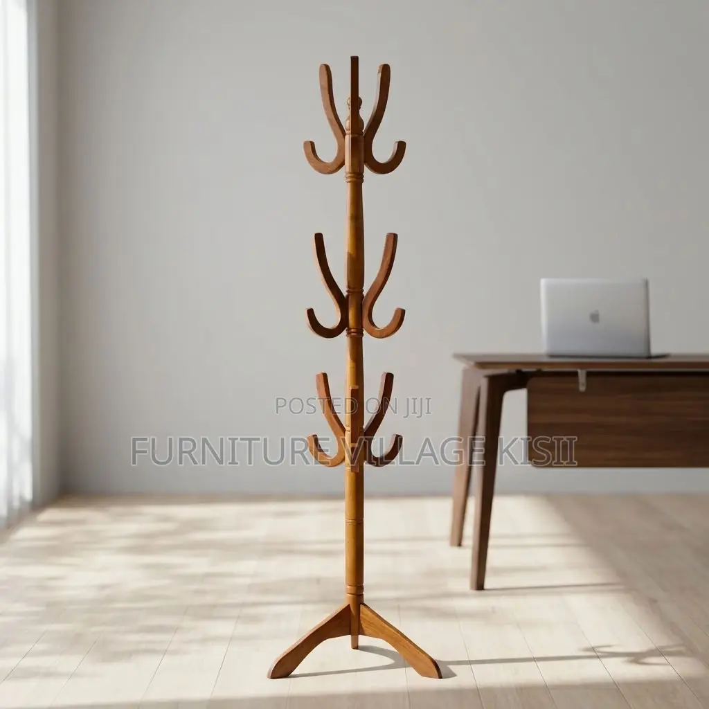Wooden Coat Rack Stand
