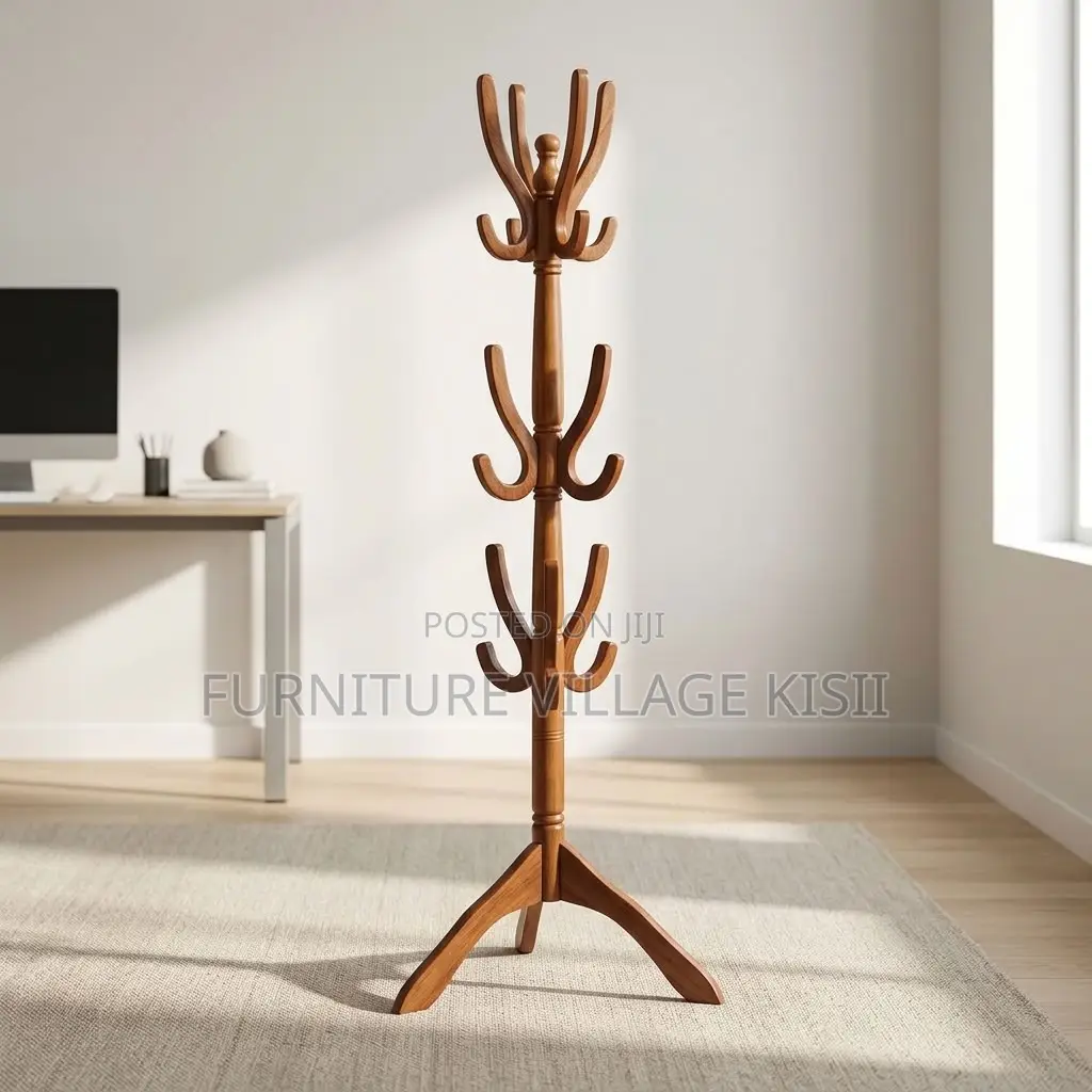 Wooden Coat Rack Stand