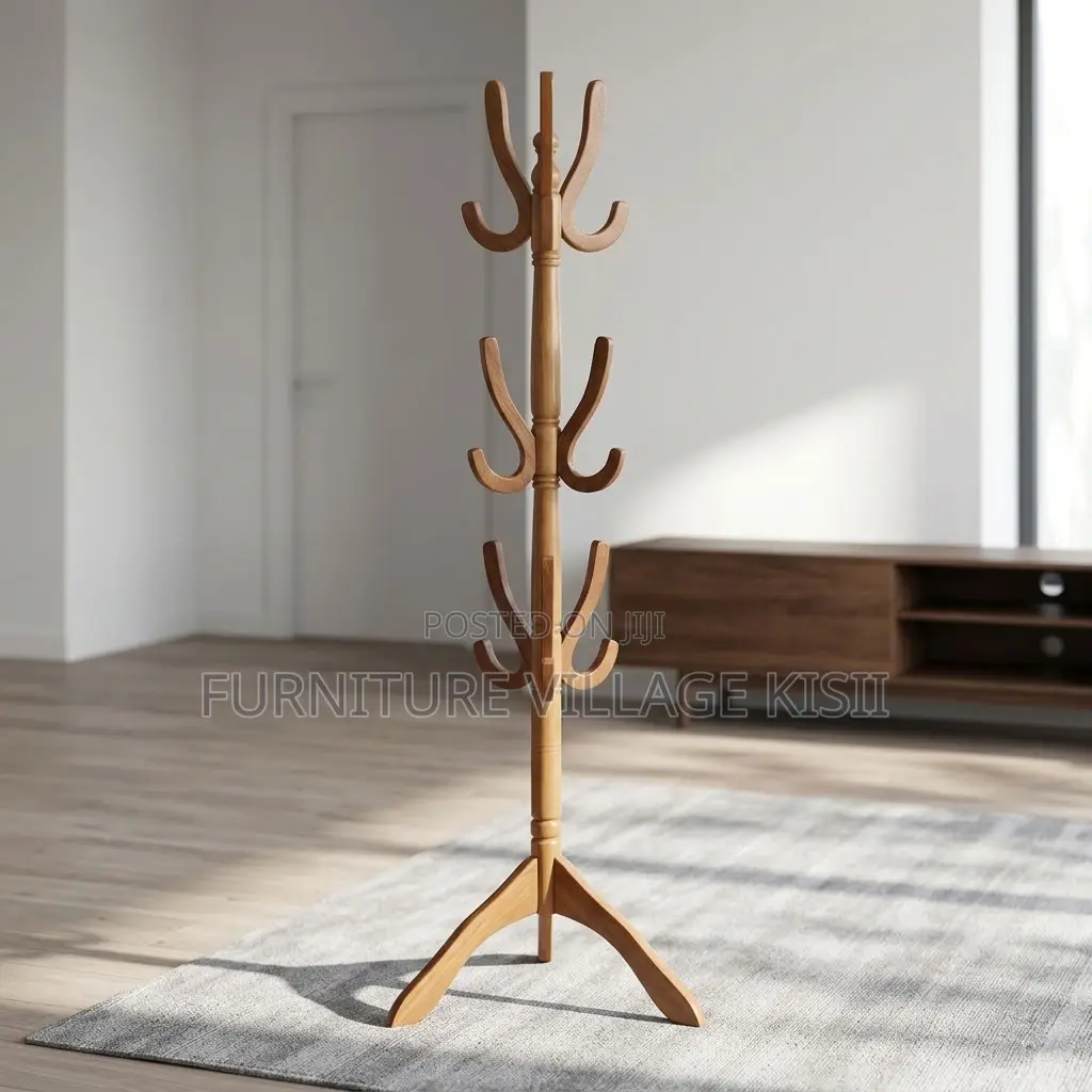 Wooden Coat Rack Stand