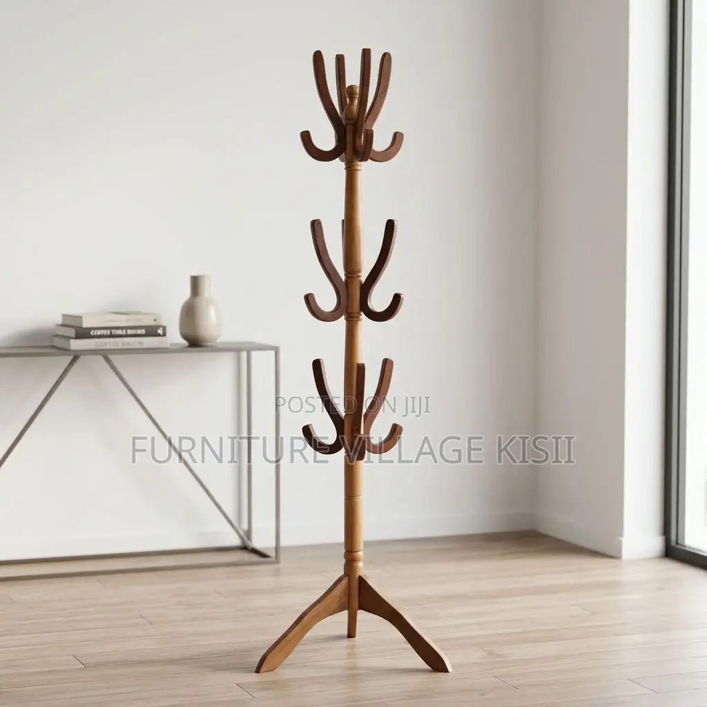 Wooden Coat Rack Stand