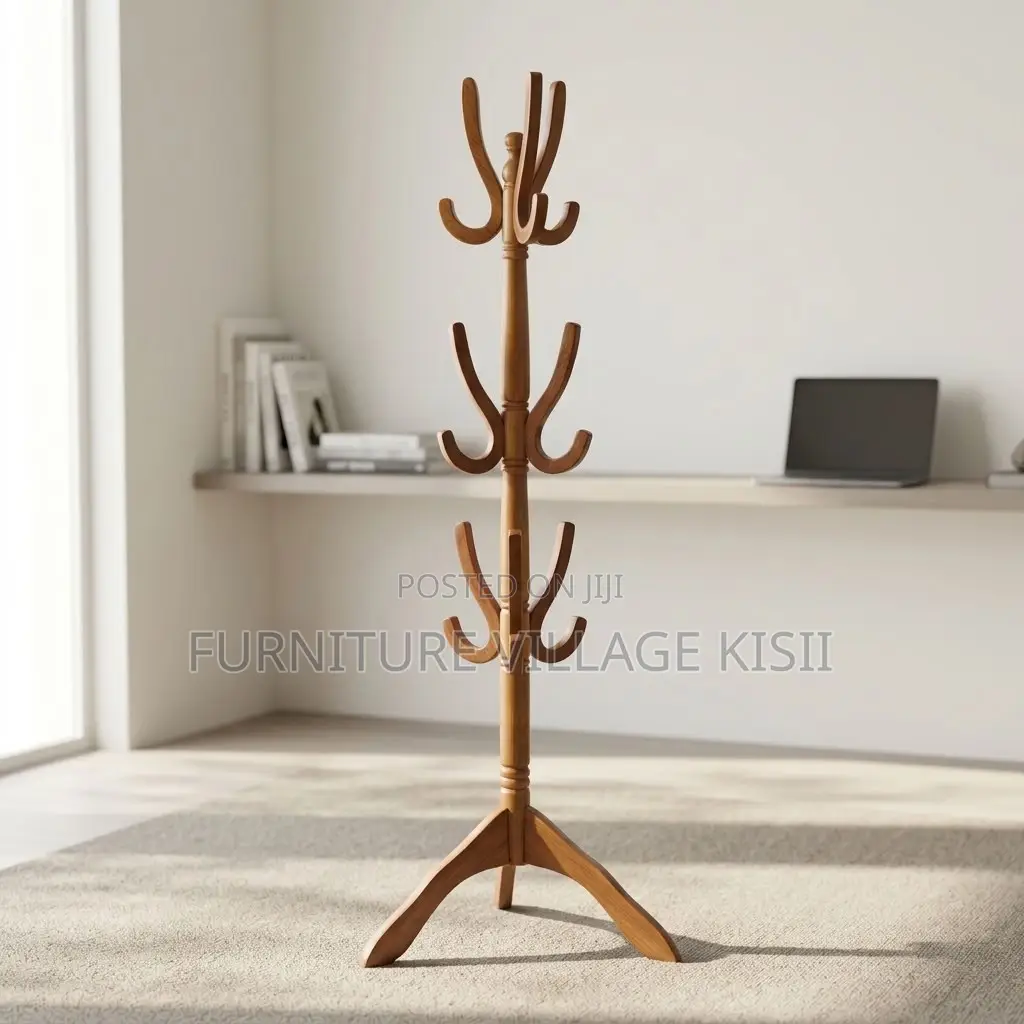 Wooden Coat Rack Stand