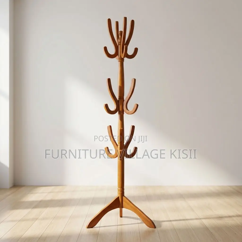Wooden Coat Rack Stand