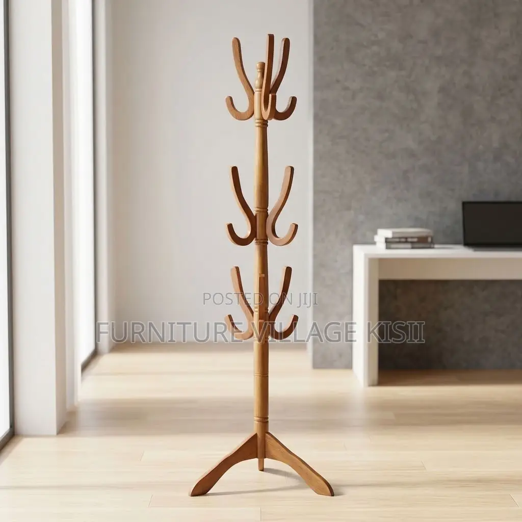 Wooden Coat Rack Stand