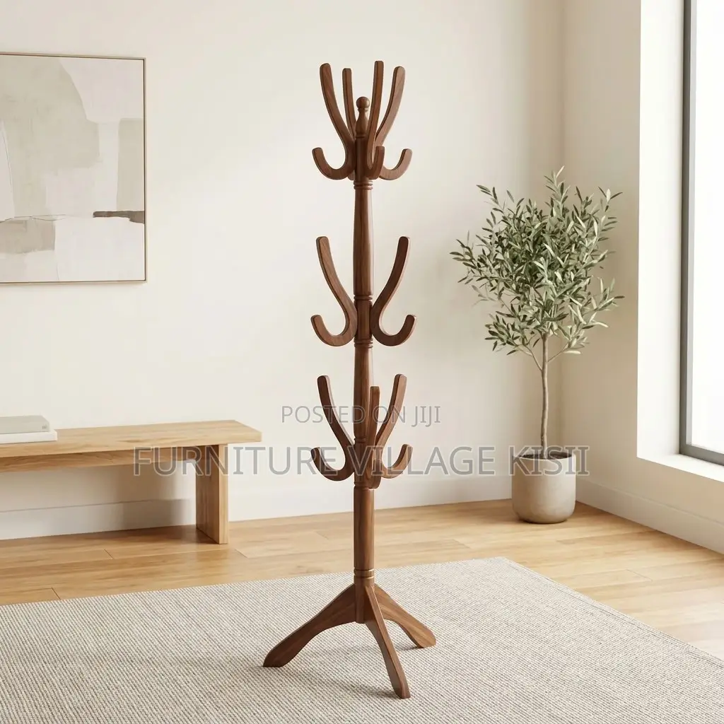 Wooden Coat Rack Stand