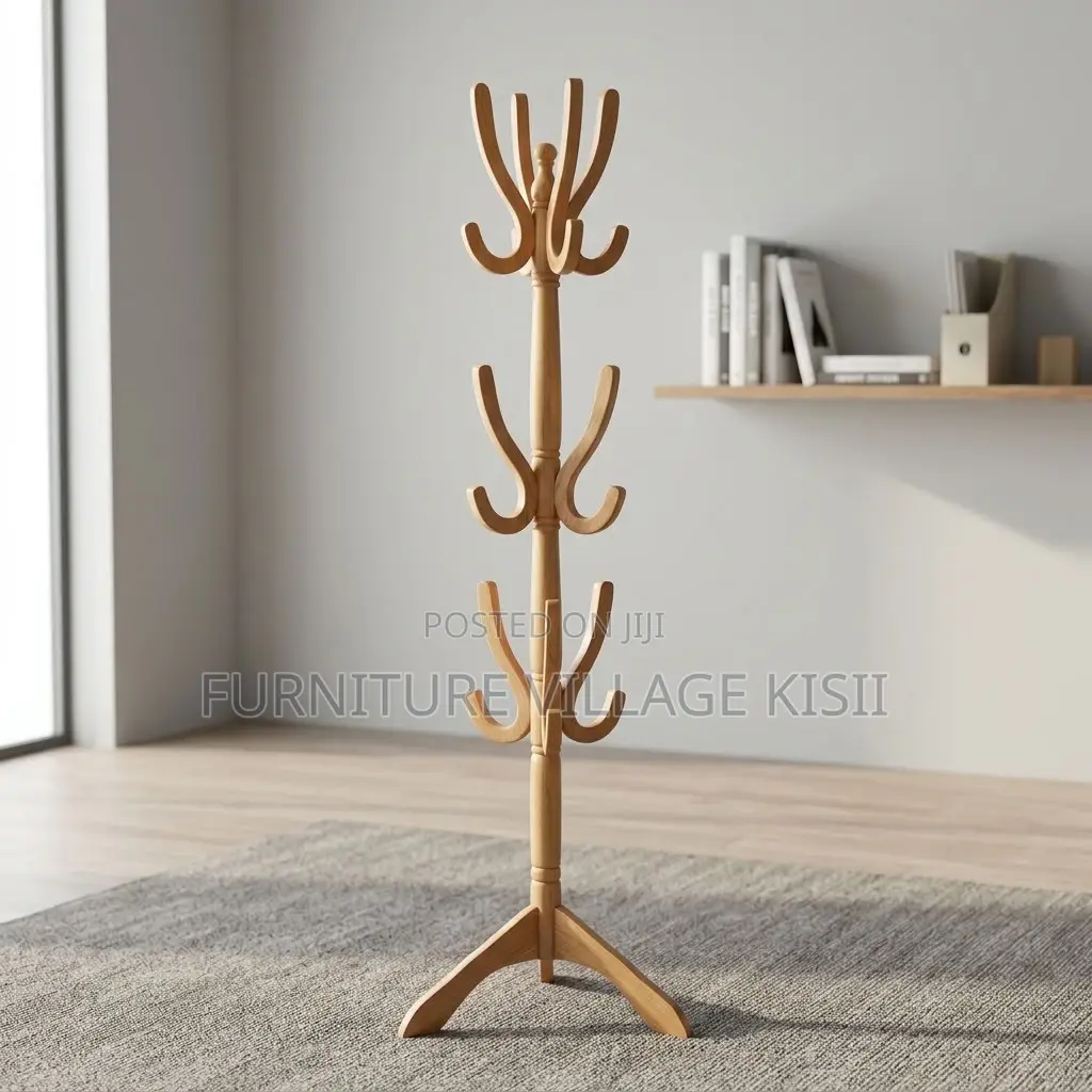 Wooden Coat Rack Stand