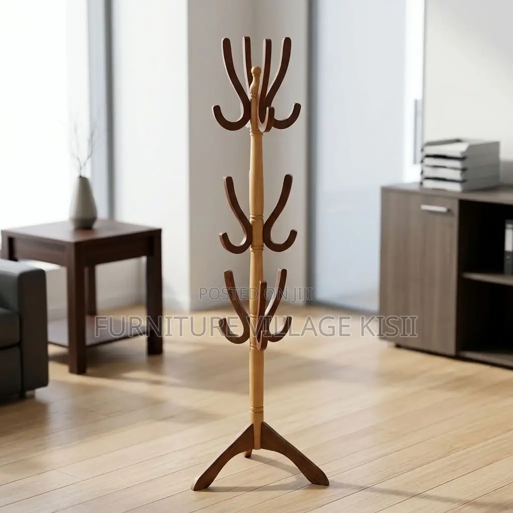 Wooden Coat Rack Stand