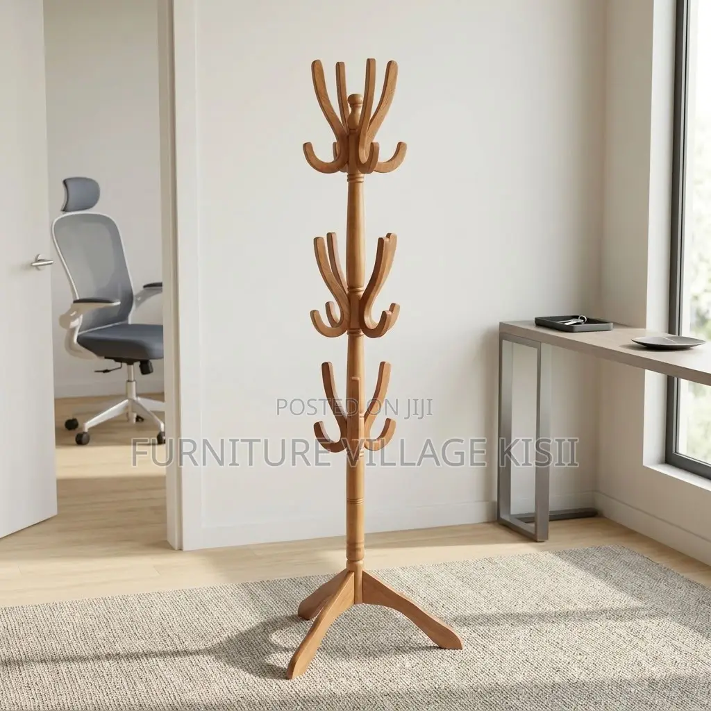 Wooden Coat Rack Stand